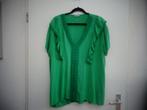 Made in Italy top, groen met korte mouw. Maat 46, Made in Italy, Maat 46/48 (XL) of groter, Ophalen of Verzenden, Zo goed als nieuw