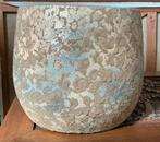 Decoratieve Bloempot - 22cm, Steen, Gebruikt, Overige kleuren, Ophalen of Verzenden