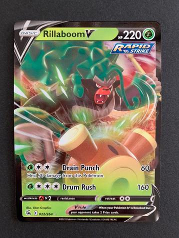 Rillaboom V #22/264, Pokémon Fusion Strike. beschikbaar voor biedingen