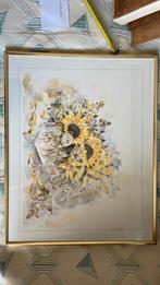 Zonnebloemen van Trudy Huijskamp v/d Breemen, Huis en Inrichting, Minder dan 50 cm, Ophalen of Verzenden, Zo goed als nieuw, Schilderij
