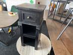 Nachtkastje/ hoge bijzettafel ironwood 80x40x39 mat zwart, Ophalen, Minder dan 45 cm, Nieuw, 70 cm of meer