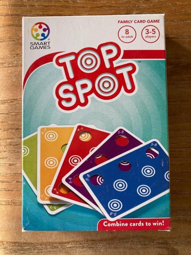 Smart Games - Top Spot (voor 3-5 spelers, 8+jaar) zgan, Hobby en Vrije tijd, Gezelschapsspellen | Kaartspellen, Zo goed als nieuw