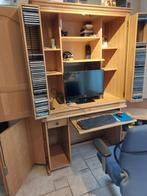computerkast : Br 116cm D 59cm H 193cm, Huis en Inrichting, Kasten | Computermeubels, Ophalen, Gebruikt, 70 tot 120 cm, Eikenhout