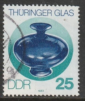 DDR 1983 2837 Thüringer Glas Vaas, Gest, Ophalen of Verzenden, DDR, Gestempeld