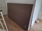 Hoofdbord voor tweepersoons boxspring, Gebruikt, Bruin, Tweepersoons, Ophalen of Verzenden