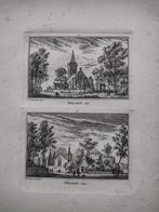 049-050 Velsen Velzen Kopergravure dl 3 18e Eeuw, Ophalen of Verzenden
