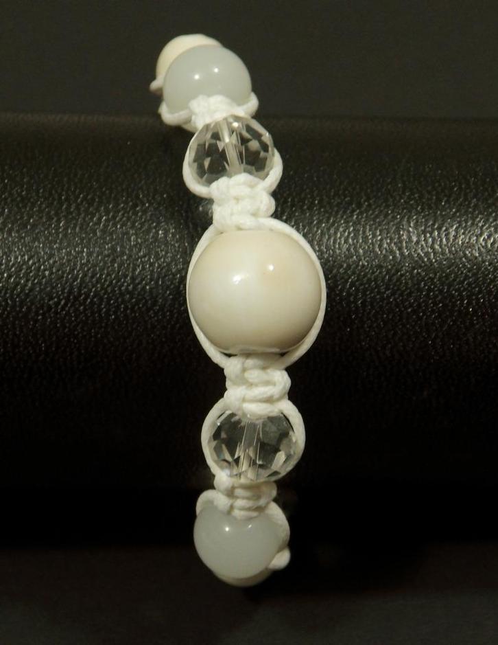 Armband White Verstelbaar Gratis Verzending !! (814), Sieraden, Tassen en Uiterlijk, Armbanden, Nieuw, Wit, Ophalen of Verzenden