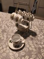 Vintage Kopjes en Schotels met Rek, Ophalen, Zo goed als nieuw, Overige stijlen, Kop(pen) en/of Schotel(s)