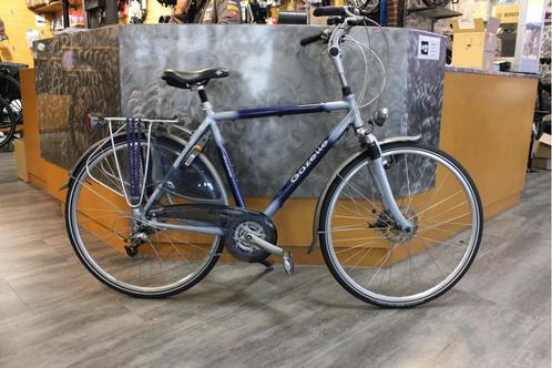 Zeer nette gebruikte Gazelle Geneve hybride herenfiets, Fietsen en Brommers, Fietsen | Heren | Sportfietsen en Toerfietsen, Gebruikt