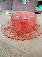 Vintage Gebakstel - Taartschaal & 12 Bordjes, Ophalen