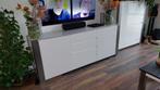 Set mooie nette (9+) witte meubels met metalen poten ., Ophalen, Overige materialen, 50 tot 100 cm, Zo goed als nieuw