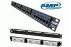 Amp CAT5E patchpanelen 2 stuks beschikbaar, Computers en Software, Pc- en Netwerkkabels, Ophalen, Gebruikt