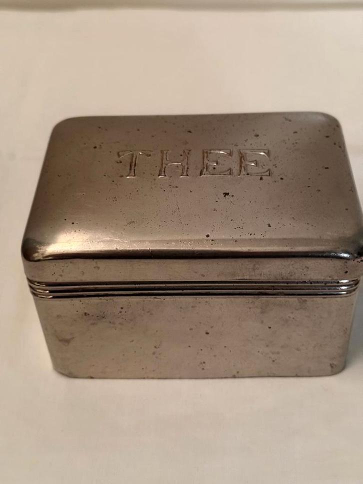 Vintage Theeblikje, Verzamelen, Blikken, Gebruikt, Thee, Pickwick, Ophalen of Verzenden