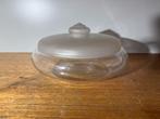 Vintage glazen koektrommel Jacques Boon (Royal Leerdam), Antiek en Kunst, Antiek | Glas en Kristal, Ophalen of Verzenden