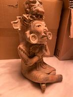Precolumbiaans Terracotta Beeld - Mexico, Antiek en Kunst, Kunst | Beelden en Houtsnijwerken, Ophalen of Verzenden