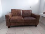 Leren tweezitsbank - Gebruikt, Ophalen, Gebruikt, Tweepersoons, Leer