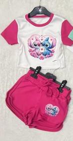 zomer setje Stitch & Angel - Donker rose mt 146/152., Kinderen en Baby's, Kinderkleding | Maat 152, Meisje, Nieuw, Ophalen of Verzenden