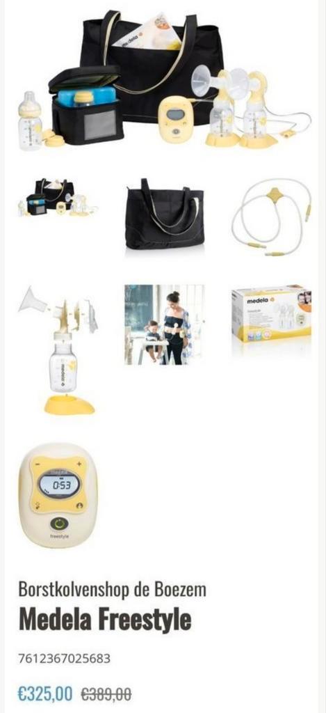Medela freestyle dubbele kolf op accu met veel extra's, Kinderen en Baby's, Babyvoeding en Toebehoren, Borstkolf, Ophalen