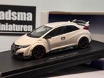 Honda Civic TypeR FK2 Wit - 1:43 Ebbro, Auto, Nieuw, Ophalen of Verzenden, Ebbro