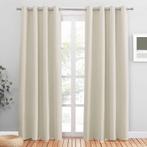 Licht-beige Isolerende thermische gordijnen 140 x 220 set, Huis en Inrichting, Stoffering | Gordijnen en Lamellen, 100 tot 150 cm