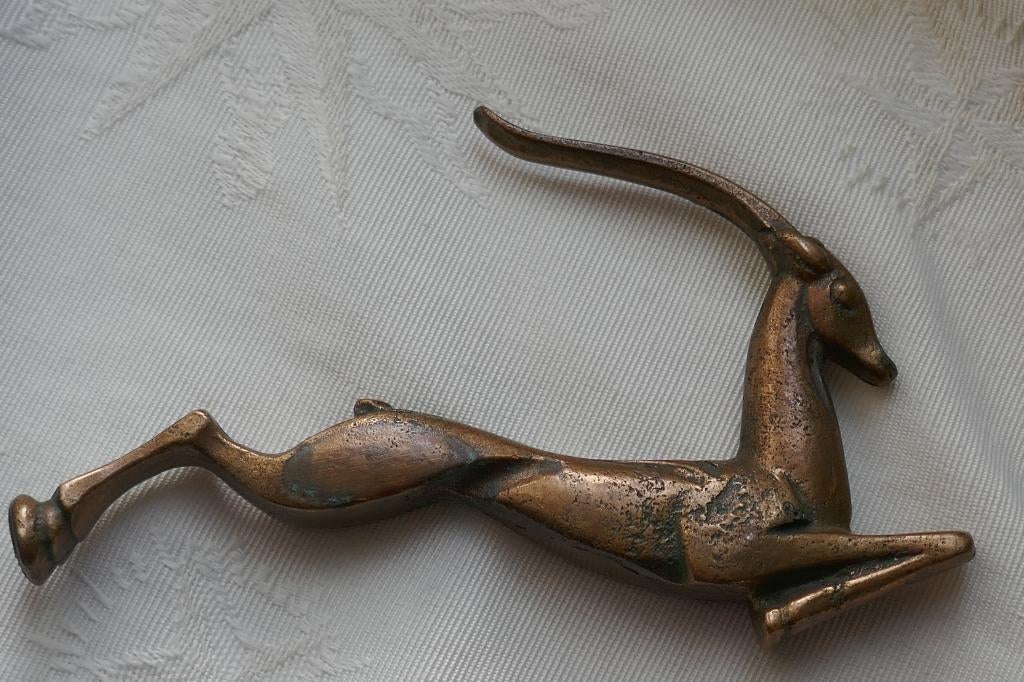 Bronzen sculptuur steenbok  -   Johannes Bosma, Antiek en Kunst, Verzenden, Brons