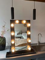 Make-up spiegel met verlichting, Huis en Inrichting, Woonaccessoires | Spiegels, Ophalen, Minder dan 50 cm, Gebruikt, Minder dan 100 cm
