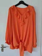 Leuke blouse met strik, Ophalen of Verzenden, Nieuw, Maat 46/48 (XL) of groter, Oranje