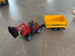 PLAYMOBIL Tractor met Aanhanger & Dino kooi, Ophalen of Verzenden, Gebruikt