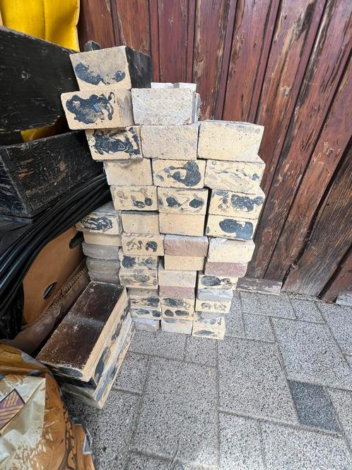 Vuurvaste stenen openhaard chamotte, Doe-het-zelf en Verbouw, Metselstenen, Gebruikt, Bakstenen, Ophalen