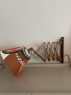 Vintage schaarlamp jaren 70, Ophalen of Verzenden, Gebruikt, Hout, Vintage
