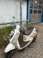 Sym mio 50, bromfiets, beige, bruin, wit met windscherm 2009, Fietsen en Brommers, Scooters | SYM, Gebruikt, Maximaal 45 km/u