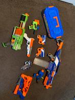 Collectie Nerf guns met bak vol x shot pijltjes, Gebruikt, Ophalen of Verzenden