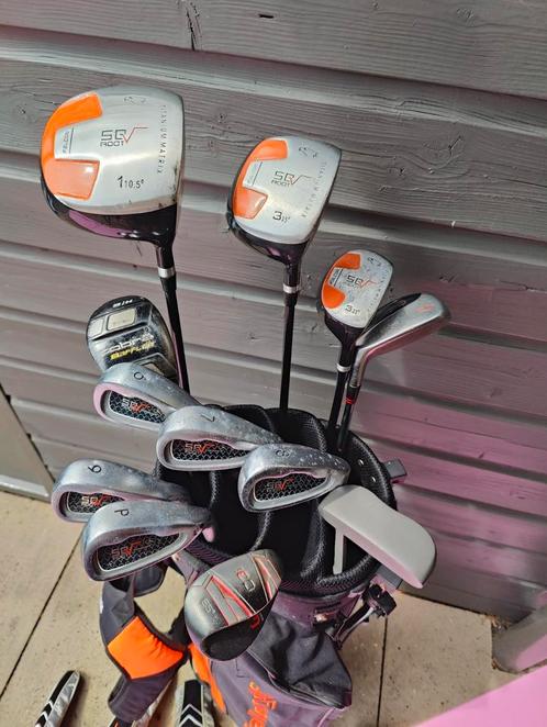 Zeer complete golfset heren. / Standbag met draagharnas., Sport en Fitness, Golf, Zo goed als nieuw, Set, Overige merken, Ophalen of Verzenden
