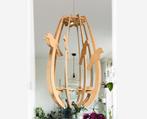 Design Hanglamp hout vogels 60cm groot scandinavisch, 50 tot 75 cm, Scandinavisch, Ophalen of Verzenden, Zo goed als nieuw