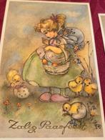 Zalig Pasen Zeldzaam Set van 6 Paaskaarten - Nieuw Haren 50, Verzamelen, Ophalen of Verzenden, 1940 tot 1960, Ongelopen