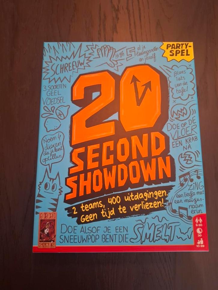 20 Second Showdown - Party Spel, Hobby en Vrije tijd, Gezelschapsspellen | Bordspellen, Nieuw, Vijf spelers of meer, Ophalen of Verzenden