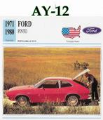 Ay12 autokaart ford pinto ( 1971 - 1980 ), Ophalen of Verzenden, Zo goed als nieuw, Auto's