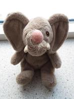 Olifant olifantje van het WWF grijs velours meet ca 20 cm, Ophalen of Verzenden, Gebruikt, Olifant