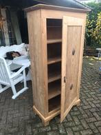 Oud grenen eendeurskast/legkast/spekkast/oude spekkast/kast, Huis en Inrichting, Kasten | Overige, Ophalen of Verzenden, Zo goed als nieuw
