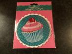Strijkembleem cupcake 14 cm hoog, Ophalen of Verzenden, Nieuw, Cupcakes, Overige typen