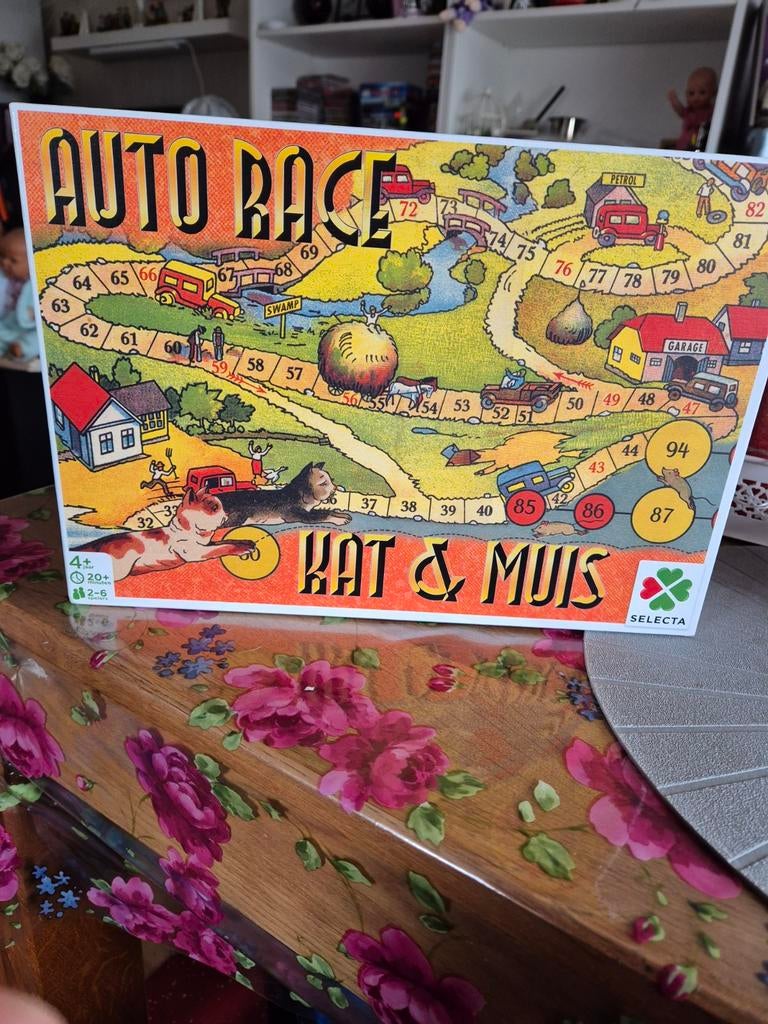 Kat & Muis / Auto Race - Selecta Bordspel, Ophalen, Gebruikt, Vijf spelers of meer, Selecta
