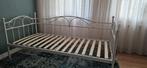 1 persoons metalen bed met lattenbodem 90x200, Huis en Inrichting, Slaapkamer | Bedden, Ophalen, Gebruikt, 90 cm, Eenpersoons