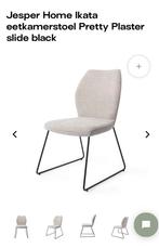 Eetkamerstoelen 3x lichtgrijs, Huis en Inrichting, Stoelen, Ophalen, Zo goed als nieuw, Grijs, Vijf, Zes of meer stoelen