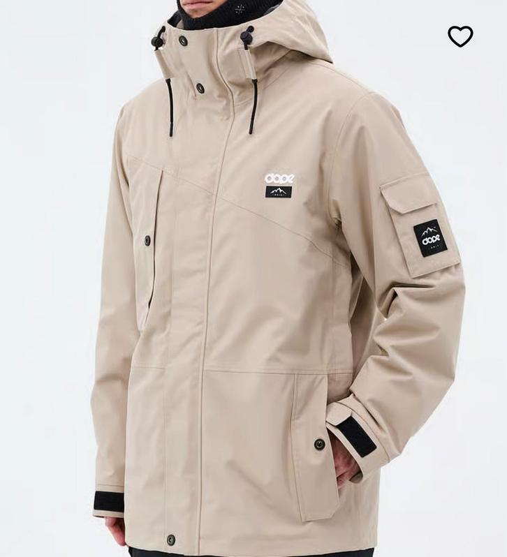 Dope snowboard jacket beige zand, Kleding | Heren, Wintersportkleding, Zo goed als nieuw, Jack, Ophalen of Verzenden