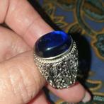 Ring maat 19 Baturaja Biru Indonesië, 19 tot 20, Ophalen of Verzenden, Zo goed als nieuw, Dame of Heer