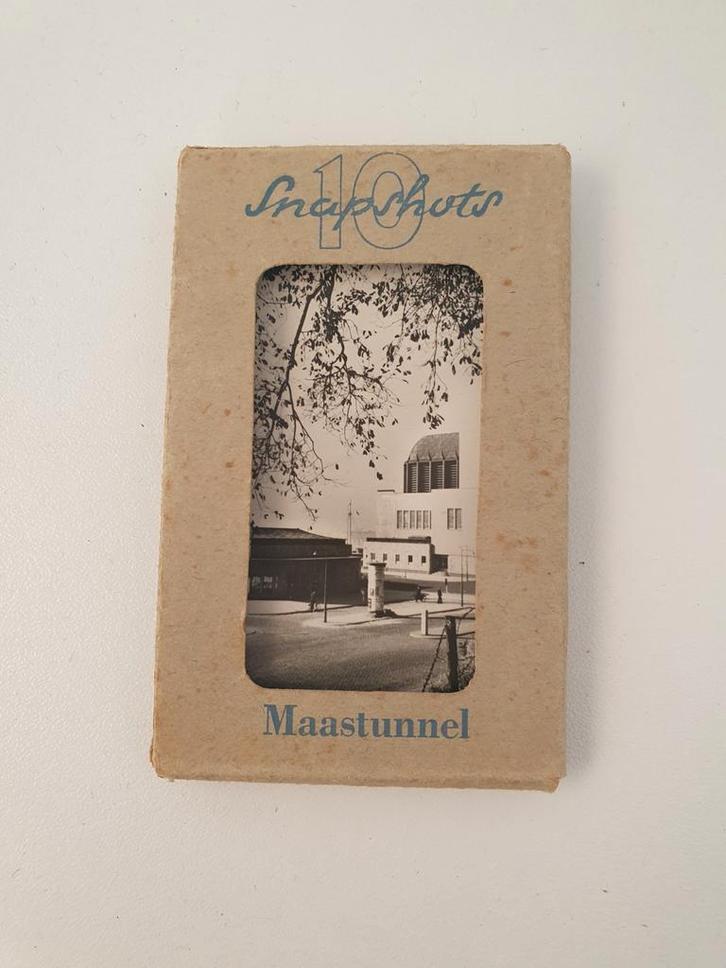 Oude snapshots Maastunnel Rotterdam (ca. 1940), Verzamelen, Foto's en Prenten, Gebruikt, Overige onderwerpen, Voor 1940, Ophalen of Verzenden