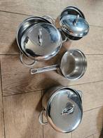BK pannenset, Huis en Inrichting, Keuken | Potten en Pannen, Ophalen of Verzenden, Gebruikt, Rvs, Pannenset