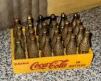 Coca Cola Mini Kratje met Koperen Flesjes, Ophalen of Verzenden, Gebruikt