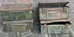 4 Nederlandse 25 ponder kisten jaren 50, Verzamelen, Ophalen, Landmacht, Nederland, Embleem of Badge