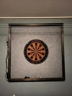Dartbord met verlichting en bescherming, Ophalen, Gebruikt, Dartbord